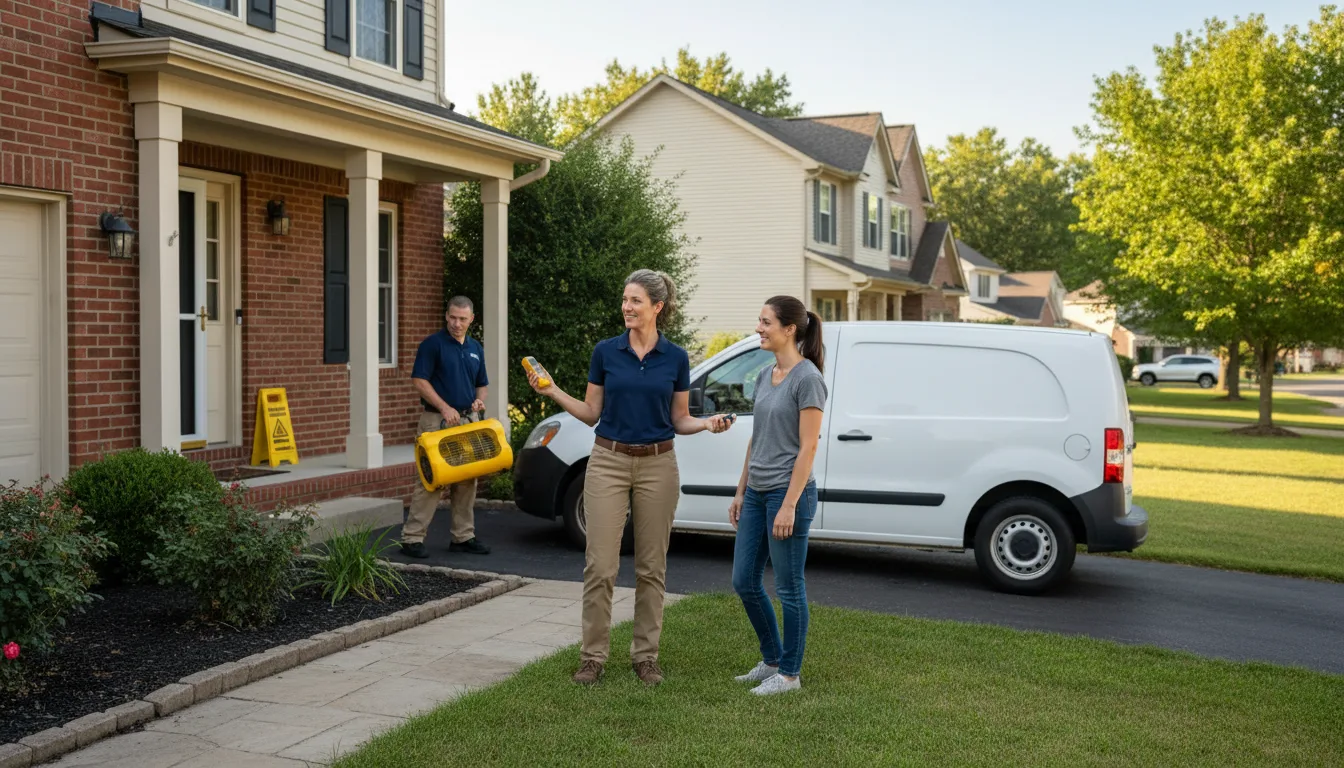 Residential water damage restoration in Ashton, NE
